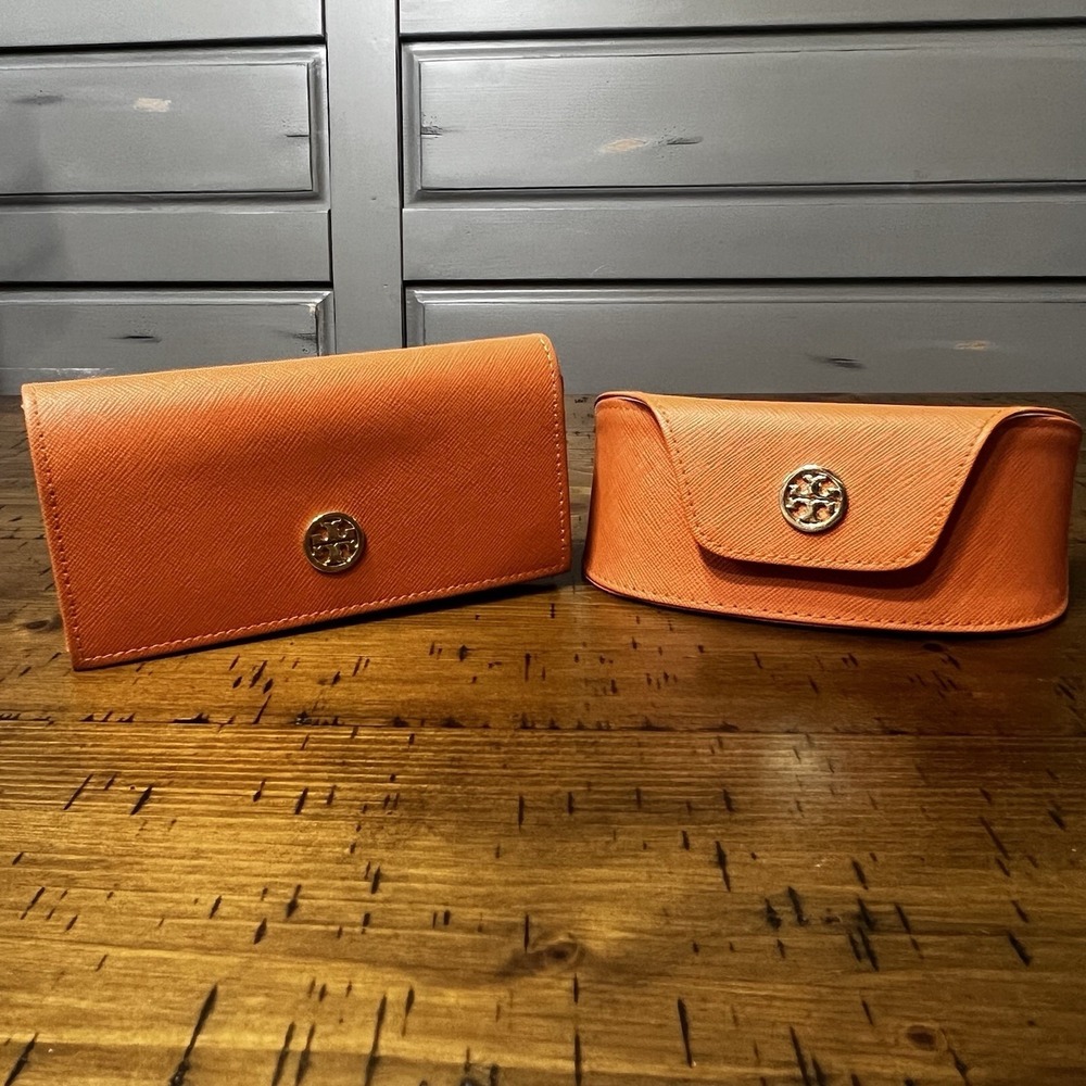 Tory Burch Authentic Eyewear Eyeglasses Glasses Sunglasses Case Only Lot Of 2